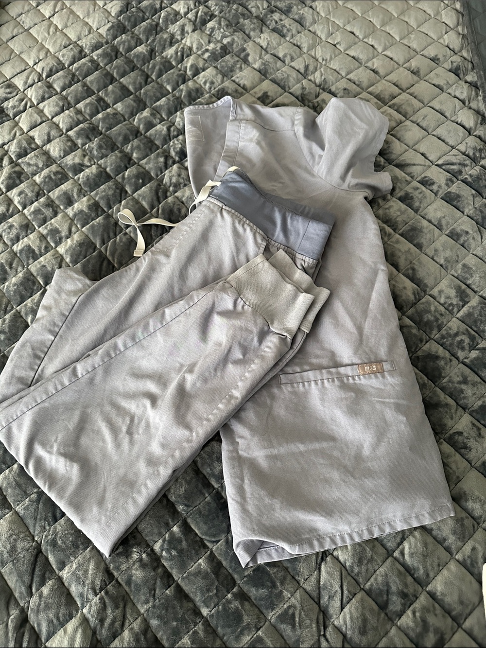 Figs Light Gray Jogger Pants